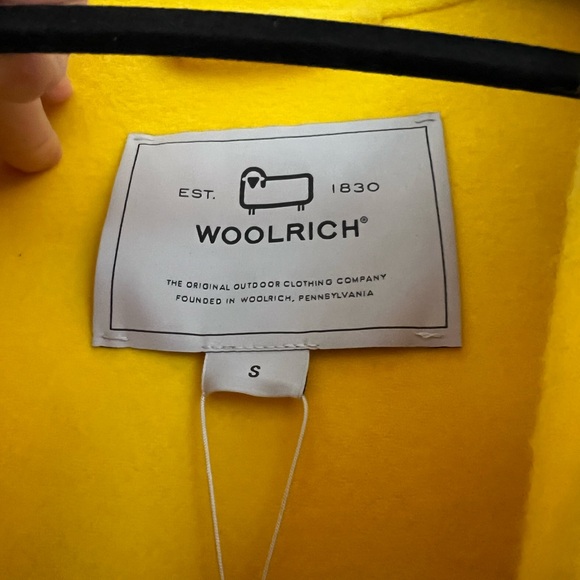 Woolrich Double Wool Overshirt - Citrus Yellow S - Picture 4 of 8